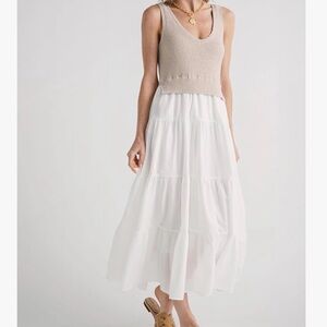 Maxi Dress with Sweater Top